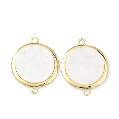 Alloy Acrylic Disc Links Connector Charms AL-E003-07A-1