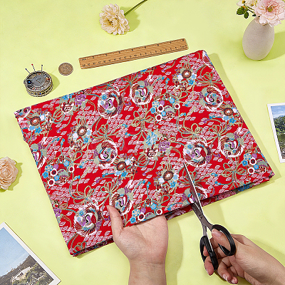 Japanese-style Cotton Fabric DIY-WH0780-30C-1