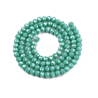 Electroplate Glass Beads Strands EGLA-A044-P3mm-A31-1