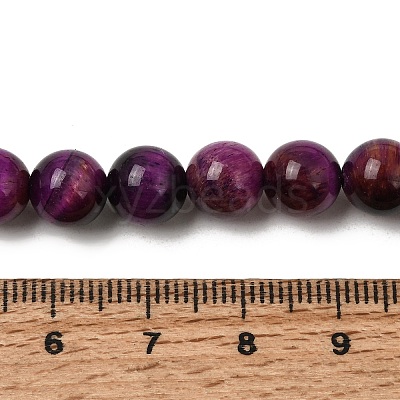 Grade AB Natural Tiger Eye Beads Strands G-B133-A02-8MM-04-1
