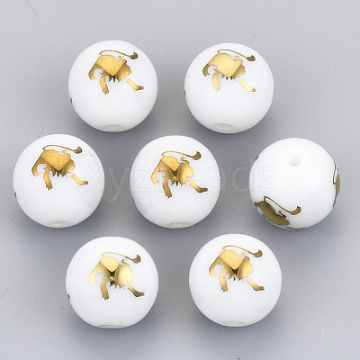 Electroplate Glass Beads EGLA-S178-11J-02-1