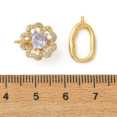 SHEGRACE Bras Micro Pave Clear Cubic Zirconia Fold Ovar Clasps XGRQ5F031-807GB-1