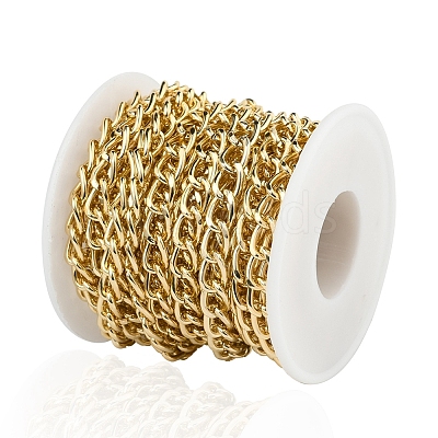 Aluminium Twisted Curb Chains CHA-YW0001-01G-1