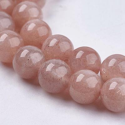 Natural Sunstone Beads Strands G-J157-6mm-07-1