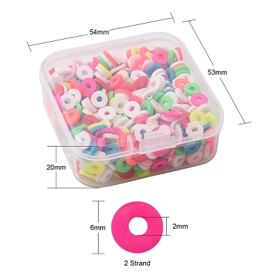Handmade Luminous Polymer Clay Beads CLAY-YW0001-52-1