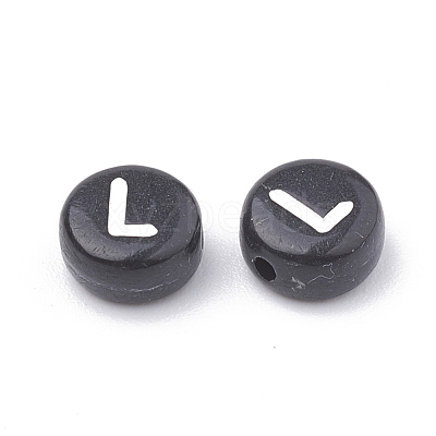 Opaque Acrylic Beads X-SACR-N002-02L-1