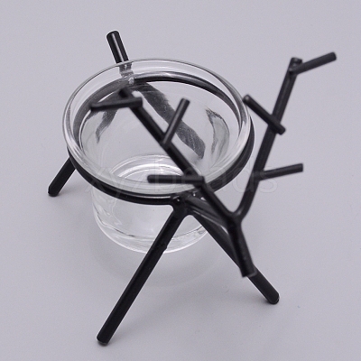 Iron Candle Holder DJEW-WH0032-35B-1