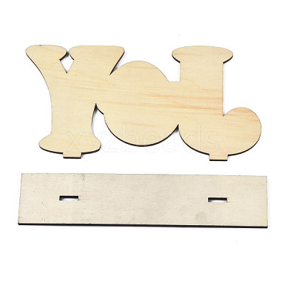 Wood Tabletop Display Decorations WOOD-N005-74-1