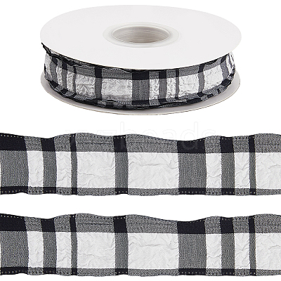Cloth Plaid Ribbon OCOR-WH20071-001G-1