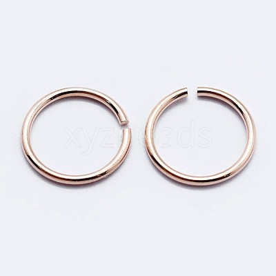 925 Sterling Silver Open Jump Rings STER-F036-02RG-0.7x6mm-1