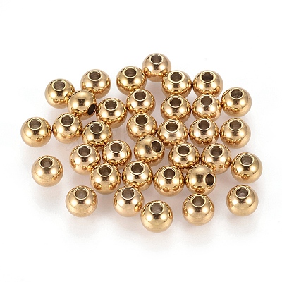 Ion Plating(IP) 202 Stainless Steel Rondelle Spacer Beads X-STAS-F094-06A-G-1