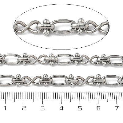 304 Stainless Steel 8-Shaped Link Chains CHS-V001-02P-C-1