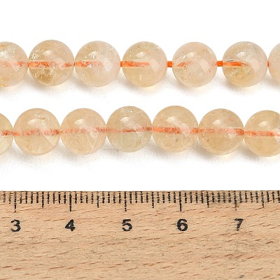 Natural Citrine Beads Strands GG-CBACB71-03-8mm-1