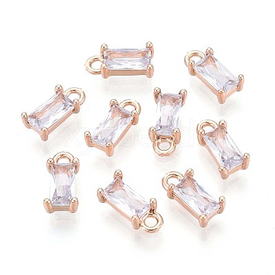 5Pcs Transparent Glass Charms GLAA-YW0004-40A-1