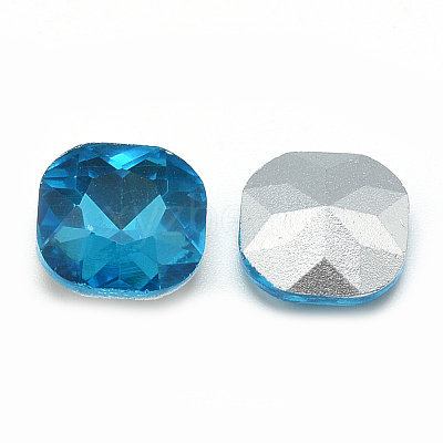 Pointed Back Glass Rhinestone Cabochons RGLA-T032-10x10mm-13-1