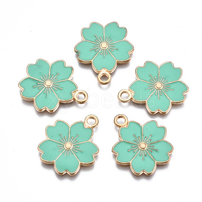 Alloy Enamel Pendants X-ENAM-S121-115F-1