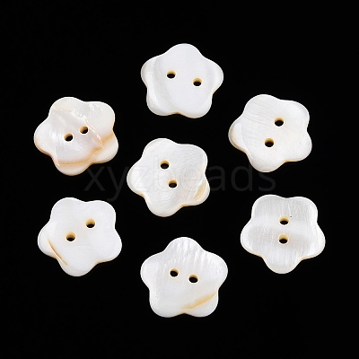 Freshwater Shell Buttons BUTT-T013-01-1