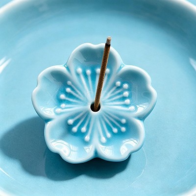 Porcelain Incense Burners DJEW-PW0012-122F-1