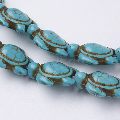 Synthetic Howlite Beads Strands G-E020-16-1