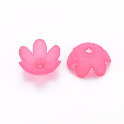 Frosted Acrylic Bead Caps MACR-S371-07A-1