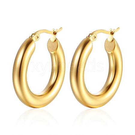 Elegant Stainless Steel Hoop Earrings for Women's Daily Wear KQ9040-1-1