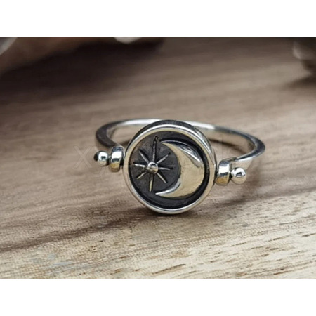 Zinc Alloy Finger Two Sided Rotatable Finger Rings FS-WG6AB10-03-1