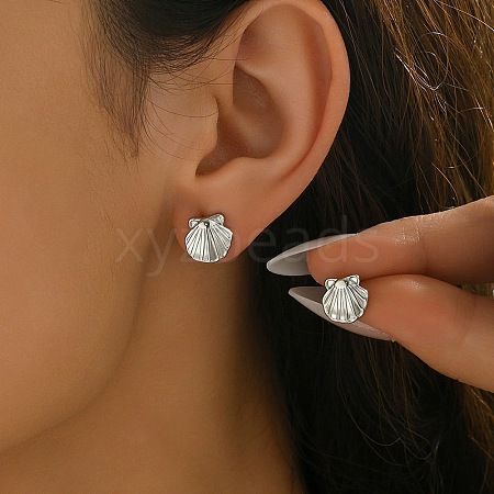 304 Stainless Steel Stud Earrings EJEW-D361-06P-1
