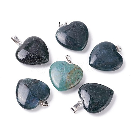 Natural Indian Agate Pendants G-G956-B49-FF-1