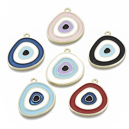 Alloy Enamel Pendants ENAM-N050-03-1