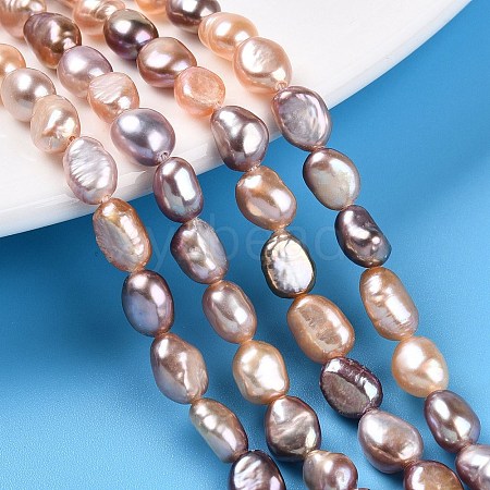 Natural Cultured Freshwater Pearl Beads Strands PEAR-N014-05F-02-1