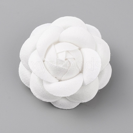 Camellia Shaped Velet Lapel Pin JEWB-WH0010-50B-1