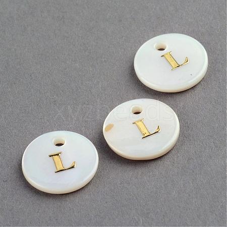 Freshwater Shell Pendants SSHEL-S249-L-1