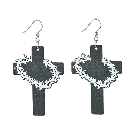 304 Stainless Steel Dangle Earrings EJEW-FS00009-1