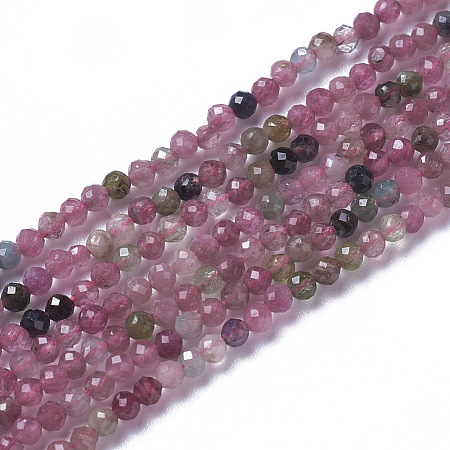 Natural Tourmaline Beads Strands G-F596-06-2mm-1