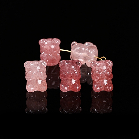 Natural Strawberry Quartz Carved Beads PW-WGC28A1-05-1