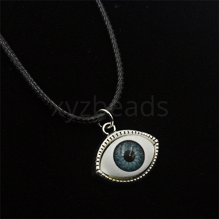 Alloy Eye Pendant Necklaces XJ2989-1