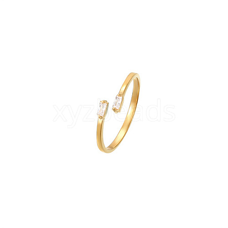 Golden Stainless Steel Cuff Ring MM8912-6-1