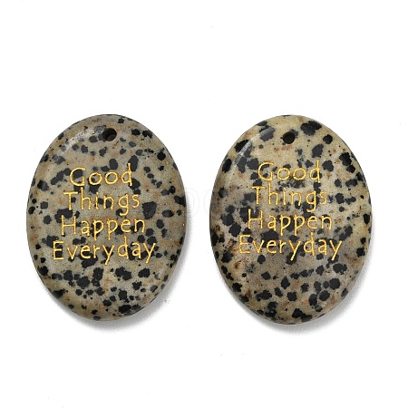 Natural Dalmatian Jasper Pendants G-K353-06G-1