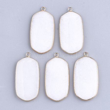 Natural White Jade Pendants G-S344-18F-1