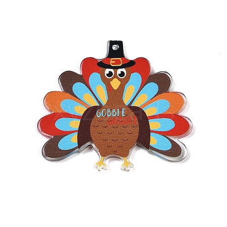 Thanksgiving Day Theme Acrylic Pendants OACR-Q101-04H-1