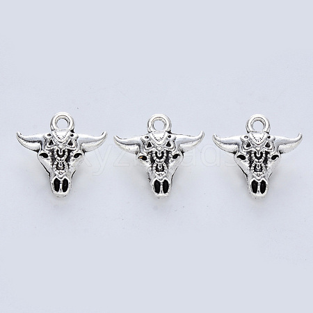 Tibetan Style Alloy Pendants TIBE-R316-079AS-RS-1