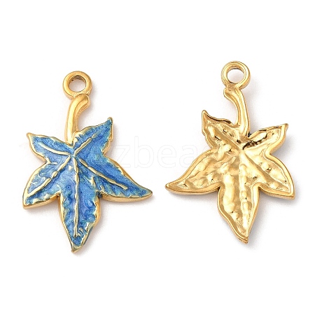 304 Stainless Steel Enamel Pendants STAS-K256-08G-01-1