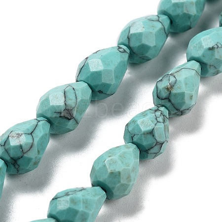 Synthetic Turquoise Beads Strands G-P520-B27-01-1