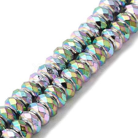 Baking Painted Synthetic Non-magnetic Hematite Beads Strands G-I364-M01-01-1