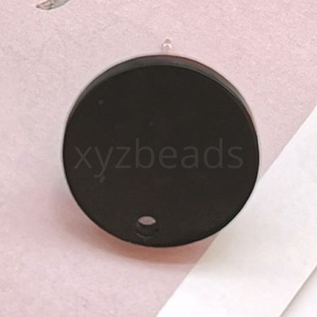 Resin Stud Earring Findings EJEW-CJC0001-14G-1