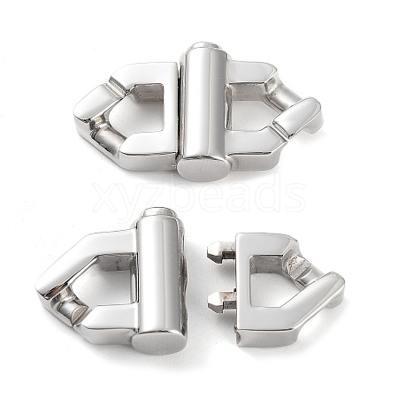 Non-Tarnish 304 Stainless Steel Bayonet Clasps STAS-M325-05P-1