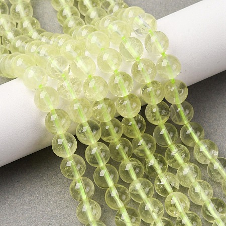 Natural Lemon Quartz(Heated) Beads Strands G-G286-A04-8mm-1