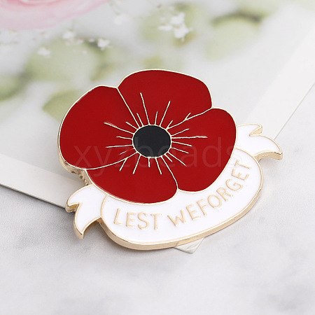 Veteran Poppy Badge: Unique Military Style Emblem for Patriotic Fashion Statement ST7929574-1