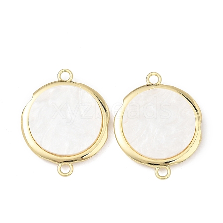 Alloy Acrylic Disc Links Connector Charms AL-E003-07A-1