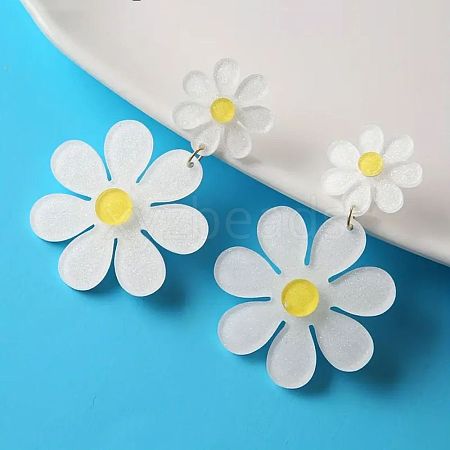 Acrylic Dangle Stud Earrings FS-WGE0E39-01-1